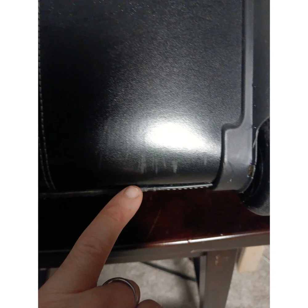 McKlein Edgebrook 15.6 Leather Wheeled Ladies Laptop Briefcase Black EUC